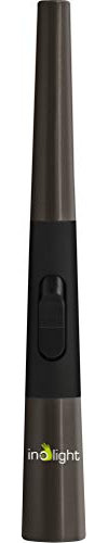 inolight,555-300,CL AA83 Lichtbogen-Stabanzünderim Metallgehäuse (USB,Akku,flammlosesFeuerzeug) schwarz, (B x H x T) 30 x 248 x 21 mm