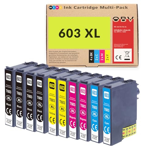 Tintenpatronen kompatibel Epson XP-2100 XP-3100 WF-2830 – ersetzt 603XL – 10er Set