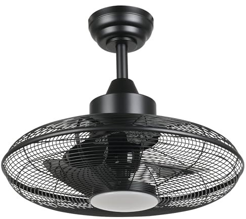 EGLO Deckenventilator Igeldo, Ventilator mit Beleuchtung und Fernbedienung, warmweiß - kaltweiß, Metall in schwarz-matt, AC Motor, Ø 53 cm