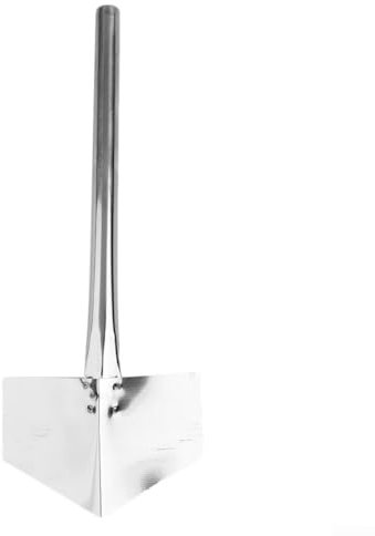 Paleta de esquina para exteriores con mango de metal, acero inoxidable, 90 grados (esquina interna grande)