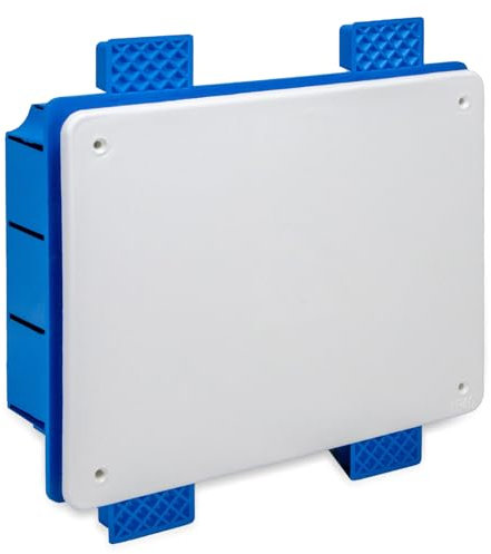 Electraline 60392 Boîte de jonction encastrée pour plaques de plâtre IP40 (198X153X70mm) avec couvercle et vis
