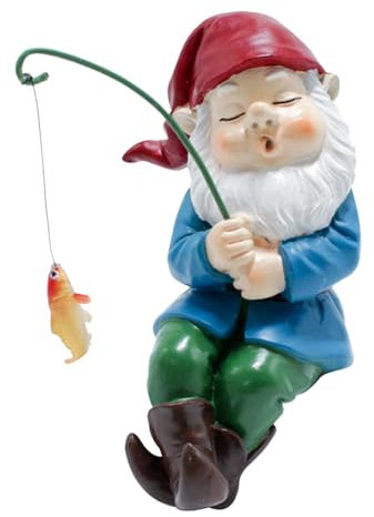 Gnomes De Pêche Décorations De Jardin - Gnomes De Pêche Artisanat - Au Petit Pêcheur Drôle Artisanat En Résine Gnome De Jardin, Décorations Extérieures Pour Bassin Pour Cor