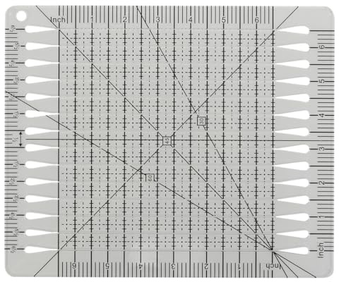 SEWACC Règle Transparente Couture Règle De Découpe Patchwork Et Gabarit De Coupe Quilting Outil De Couture Pour Couper Mesurer Et Dessiner Modèle Pour Tissu Et Artisanat