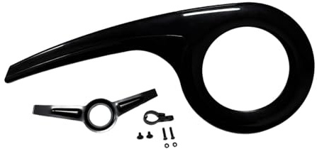 Hellery Protector de Cadena Universal para Bicicletas de 46T a 52T, Arreglo de Cola Negra