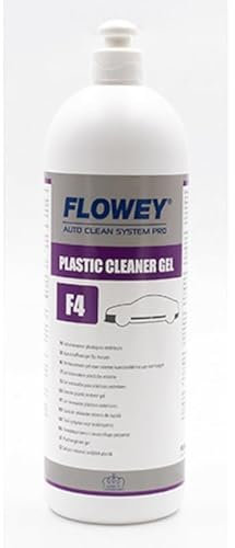 Flowey F4 Plastic Cleaner Gel Kunststoffpflege Gel - Kunststoff Reinigungsgel für Auto & Haushalt verleiht Kunststoffstoßstangen, Zierleisten und Spiegeln wieder ihr ursprüngliches Aussehen 1L