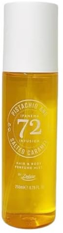 By Deluxe Hair & Body Perfume Mist Fragranced | 250mL (Pistachio & Salted Caramel - 72)