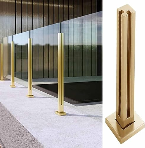 Sistema de balaustrada de vidrio moderno y resistente, kit para interiores y exteriores, solución segura de barandilla, elegante valla de seguridad para uso doméstico y comercial