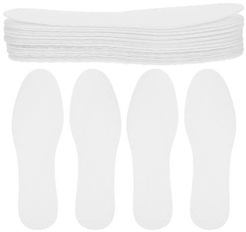 Solette per Scarpe Monouso Traspiranti Assorbi Sudore 20 Paia | Carta Bianca, Spessore Sottile 41, Uso Quotidiano e Sportivo, per Uomo e Donna