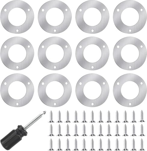 Lot de 12 nichoirs à oiseaux en métal - Plaque de protection en acier inoxydable - 28 mm - Pour nichoir d'extérieur - Kit de construction pour nichoir Baby Nest Protect - Nichoir à oiseaux