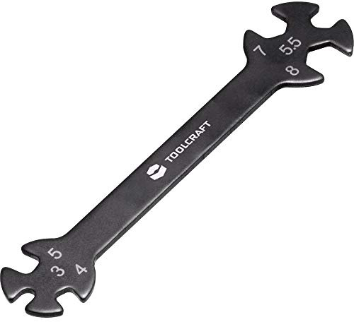 Toolcraft TO-5693100 - Chiave ad anello doppia, 3-8 mm