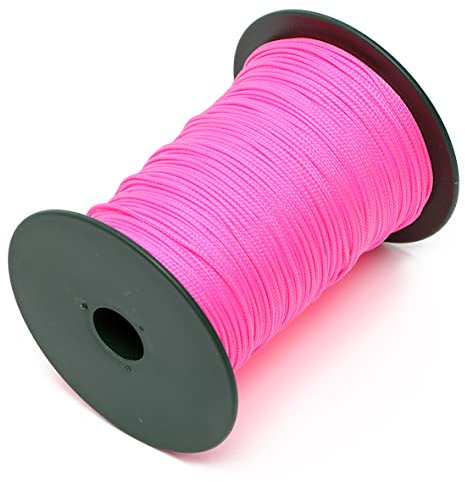 Corde Tressée polypropylène PP Rose Fluo Bobine Ø 1,5mm ± 500m, Flandria 420RF/2