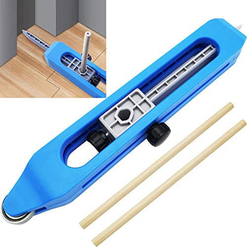 CTRICALVER Medidor de Contorno Preciso con Cerradura, Copiadora de Contorno, Calibrador de Contorno Irregular Para Bricolaje, Construcción, Alfombras (azul)