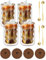 Latte Macchiato Gläser Set mit 4 Löffeln und 4 Untersetzern, 350ml Doppelwandige Gläser aus Borosilikatglas als Latte Macchiato Gläser Thermogläser Kaffeegläser Doppelwandig - sicher & hitzebeständig