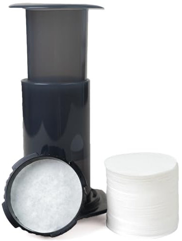 Filtro Cafe 500pcs,Redondos & 64 mm,Filtros de Papel Microfiltros,Sin Blanquear Natural,Filtros Papel Desechables para Máquinas de Cafetera,Blanco