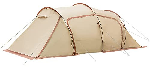 Campingzelt mit Veranda für 4 Personen, Familien-Tunnelzelt, einfacher Aufbau, großes Instant-Kabinenzelt für Rucksackreisen, Bikepacking, Überleben