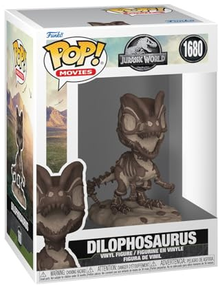 Funko POP! Movies: JP​ Fossil - Dilophosaurus - Jurassic Park- Vinyl-Sammelfigur - Geschenkidee - Offizielle Handelswaren - Spielzeug Für Kinder und Erwachsene - Movies Fans
