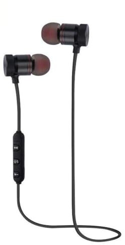 Mr. Gadget's Solutions New Xt-6 Metal Bluetooth Earphone Sports Magnetic Wireless in-Ear Earbuds Handsfree with Mic For Gym Running