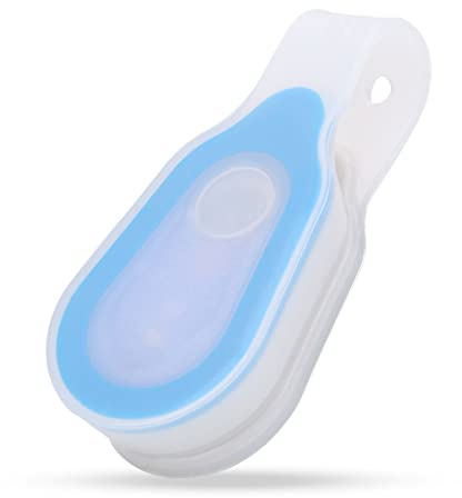 Luce da corsa, Mini luce notturna a LED portatile da esterno impermeabile Lampada da corsa con clip in silicone per cam, escursionismo, camminata con il cane, corsa, arrampicata (Blau)