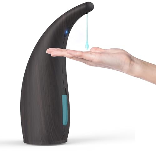 XZUO Dispenser Sapone Automatico, 300ml Dispensatore Sapone Senza Contatto con Sensore a Infrarossi, 4 Livelli Regolabili, Alimentato a Batterie, per Bagno Cucina Scuola Hotel