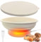 Silicone Round Foldable Heating Bread Proofing Basket, 9 Inch, For Loaves & Yogurt Making