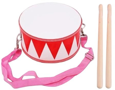 Tambores para Niños - Juguetes Educativos De Madera con 2 Baquetas,20 cm Instrumento Musical Sensorial Bonito,para Niños Niñas Pequeños Principiantes Fiesta De Cumpleaños Clase De Música Sala