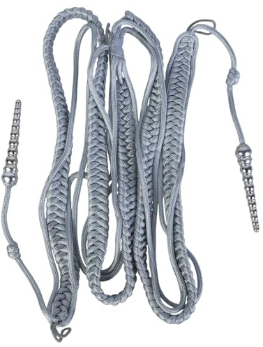 Corda da spalla tradizionale per uniforme Aiguillette Spalla Cord Abbigliamento Accessorio in Poliestere Abito Uniforme Decorazione Accessorio, TAGLIA UNICA, come descritto