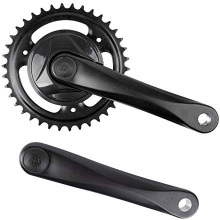 Unbekannt Kettenradgarnitur 38 Zähne 1-Fach, 170 mm Kurbel, schwarz