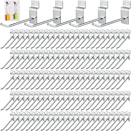 uyoyous Panneau Mural à Lattes, 100pcs 20cm Crochet pour Étagère de Magasin, Supermarché et Placage d'Éta
