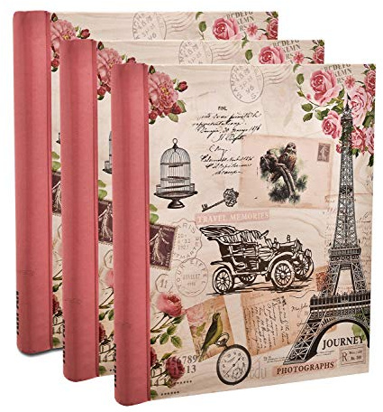 ARPAN Self-Adhesive Photo Albums with Totalling 60 Sheets/120 Sides (Travel Memories)