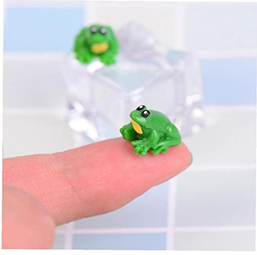 Onsinic 2pcs Miniatures Statue De Grenouille Maison Fée GNOME GNOME Moss Terrarium Décor Figurine DIY Décoration