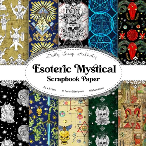 Esoteric Pattern Scrapbook Paper: Zodiac Themed Scrapbooking Paper, Junk Journal, Double Sided Decorative Craft Paper, Gift Wrapping, Decoupage, ... (Moon, Aesthetic, Mystery) Premium Colors