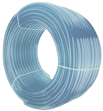 4m Clear Transparent PVC Hose/Pipe 16mm Internal, 20mm External Flexible Hose for Water Gas Air Oil,Aquariums & Hydroponics