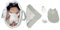 Little Dutch 4555 Stoffpuppe Babypuppe Evi mit Tragekorb und Zubehör - Flowers & Butterflies