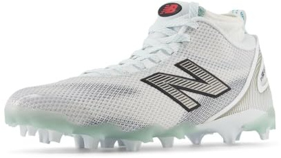 New Balance Men's Freezelx V5 Lacrosse Shoe, White/Black, 6.5 UK