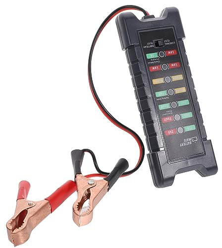 SEWOART Car Battery Tester Digital Display No Hood Needed Led Lights Car Alternator State Diagnostic Tool Random Color