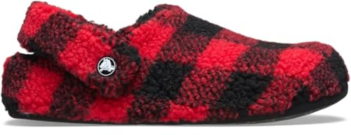 Crocs Classic Buffalo Check Cozzzy Slipper 38-39 EU Varsity Red/Black