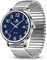 LN LENQIN Mens Watches Analog Quartz Watches Men Stainless Steel Waterproof Men's Wrist Watch Easy Reader 38 mm Expansion Band