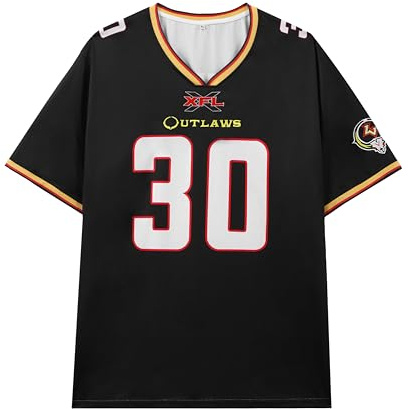 He Hate Me Jersey LV Football Jersey Sewn Smart Mens (US, Alpha, X-Large, Regular, Regular, Black)