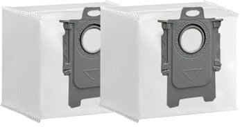 WAIKAS Sac à Poussière de Grande Capacité pour Aspirateur, Compatible avec Roborock Q5 Q5+ Q7 Q7+ Q8 S7 S8 S8+ Pro/Pro+/Max/Max+/Ultra,G10,G10S,G20,T7S Station d'Aspiration, 2 Pièce