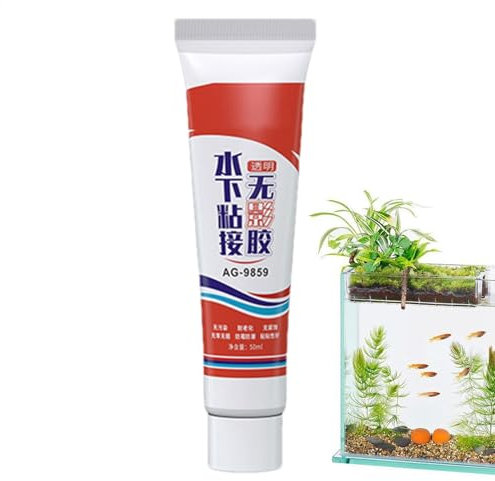 Adhesivo de vidrio transparente resistente al agua – sellador aislante fuerte, sellador de silicona impermeable duradero | adhesivo de vidrio para fugas para tanque de peces y sellado de acuario,
