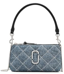 Marc Jacobs dam quiltad snapshot pochette, lätt tvätt indigo, en storlek, Lätt tvätt indigo, en storlek