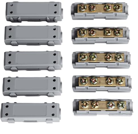 Eawfgtuw Kit di connettori per cavi, 10 quadrati AWG, 10 morsettiere a connessione rapida, 60 A, 80 A, resistente, per progetti elettronici marini e automobilistici (60 A)