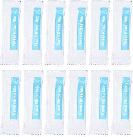 CLISPEED 40 Confezioni di Sale per Lavaggio Nasale 2,7g senza Stimolazione Sale Nasale che Si Dissolve Rapidamente per Pulizia Naso Adulti Uso Domestico e Outdoor