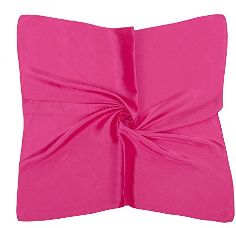 PB-SOAR Einfarbiger Schal Bandana Halstuch Kopftuch Nickituch, 13 Farben auswählbar (Pink)