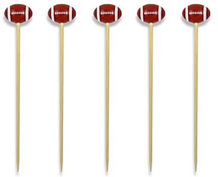 No Huddle American Football Partyspieße, Superbowl Cocktailspieße (30er Set)