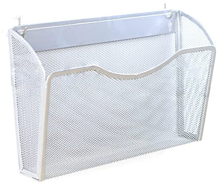 1 portafogli da parete, portafogli da parete, organizzatore postale, supporto da parete per ufficio, scuola, casa, bianco argento