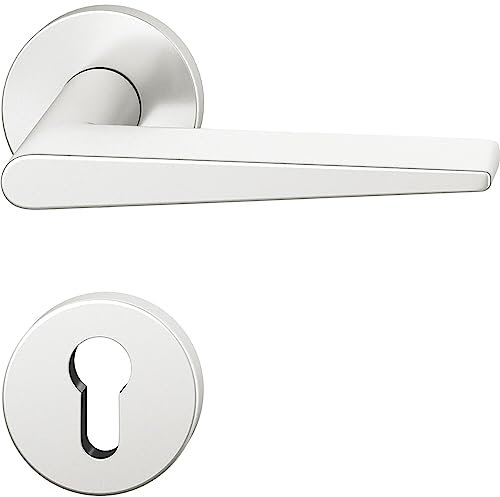 FSB Drückergarnitur 12 1005 ASL auf Rosette PZ, Aluminium silber eloxiert