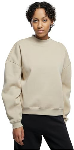 Urban Classics Damen Sweatshirt Ladies Oversized Organic Crewneck wetsand 4XL