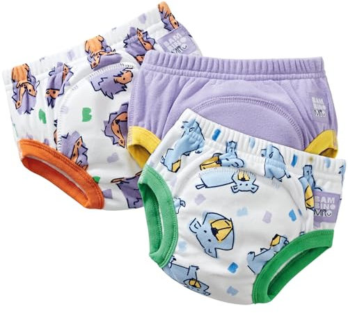 Bambino Mio Unisex Baby Wiederverwendbare Töpfchen-Trainingshose Für Jungen Und Mädchen, Mutige Tiere, 3-4 Jahre EU