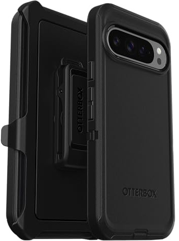 OtterBox Defender Hülle für Google Pixel 9 Pro XL, stoßfest, sturzsicher, Ultra-robust, schützende Hülle, 5X getestet nach Militärstandard, Schwarz